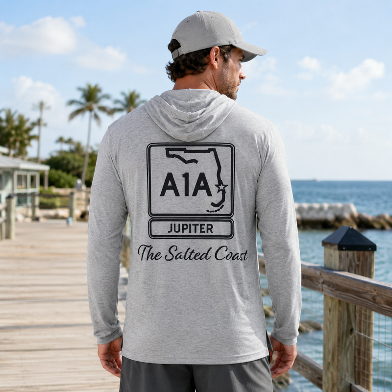 Mens long sleeve  hoodie - tri-blend