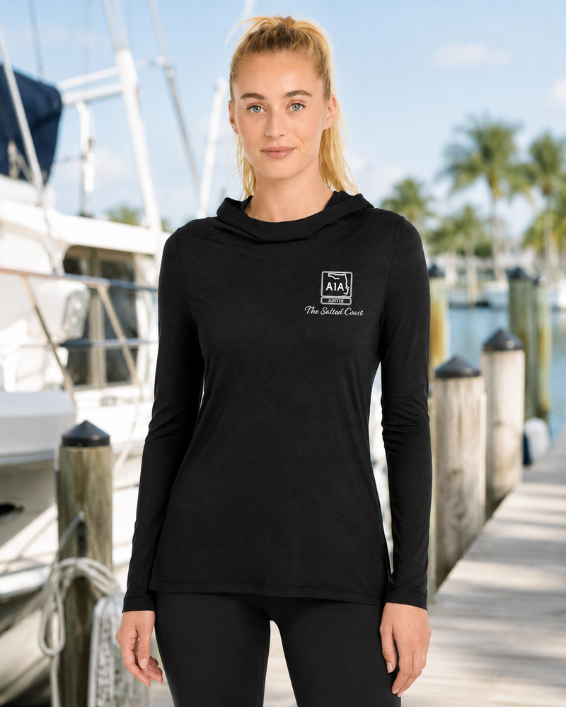 Jupiter Women’s Tri-Blend Long Sleeve Cowl Hoodie